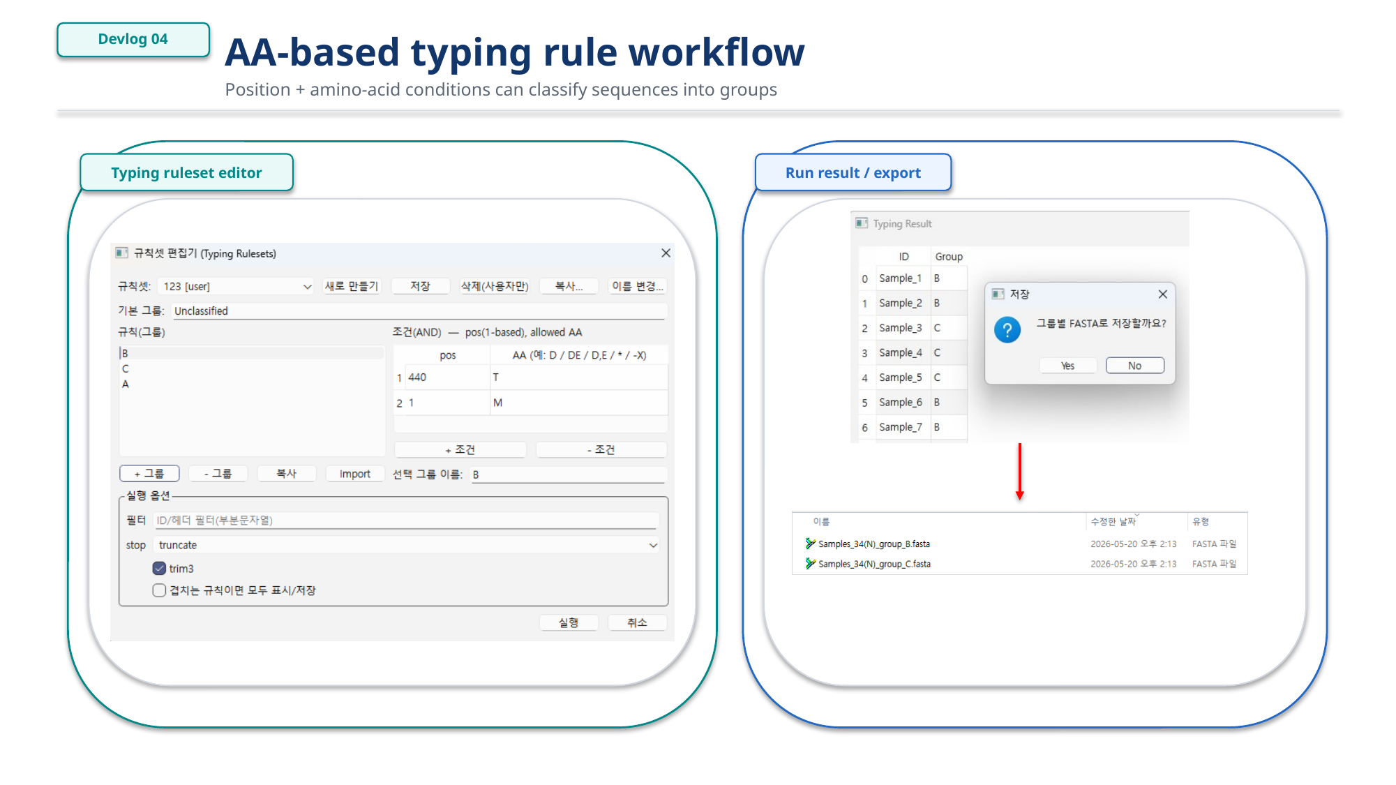 AA-based typing rule workflow