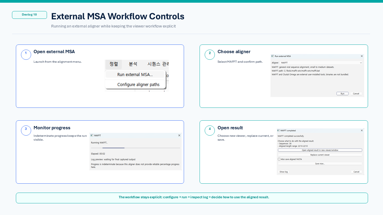 External MSA workflow